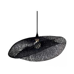 19108 PENDANT LIGHT 1XE27 BAMBOO BLACK Zambelis Lights